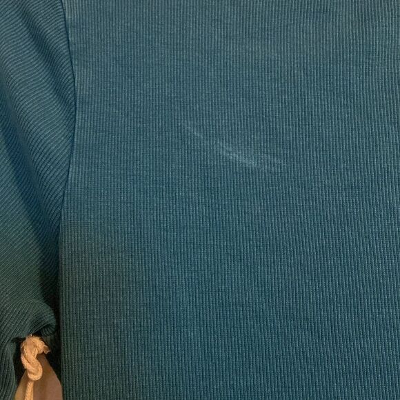 a.n.a Women's Blue Button-Down Long Sleeve Shirt - Picture 7 of 8